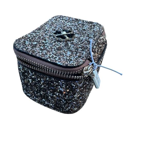 Kate Spade - Odette Glitter Jewelry Holder, Rose Gold, travel jewelry box, NWT - Picture 4 of 13